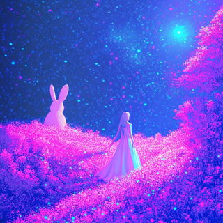 Chromafangism style, Midjourney V6.1: retro fairy-tale illustration