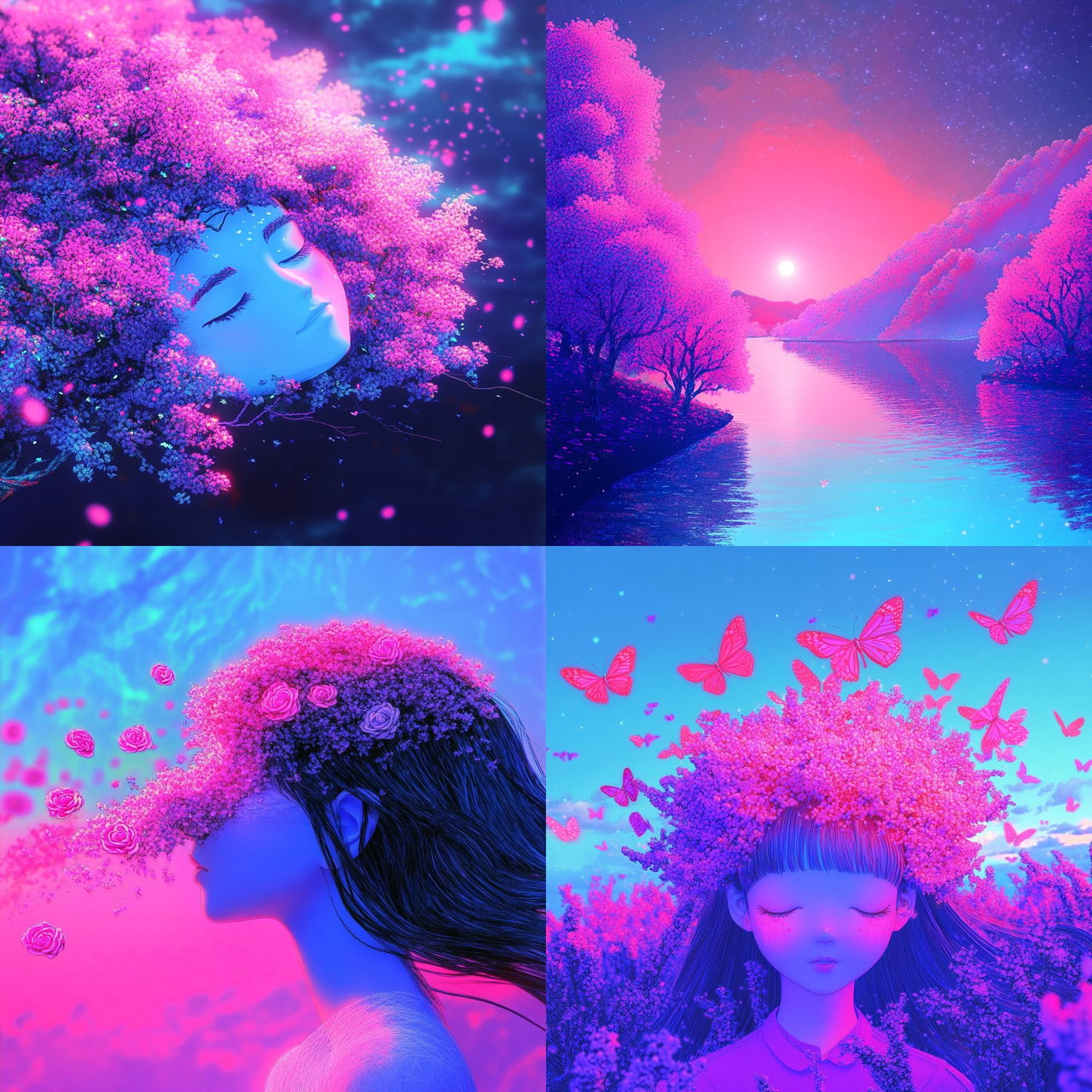 Chromafangism style, Midjourney V6.1, render 1 of 4