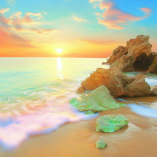 Codex Anatomique style, Midjourney V6.1: realistic landscape photograph of quiet dawn