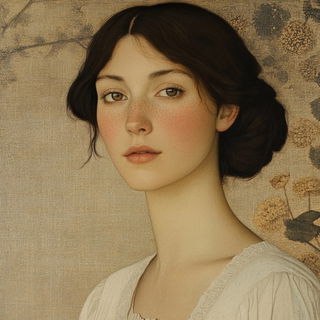 Pyroclast Inkwild style, Midjourney V6.1: photographic portrait of female protagonist