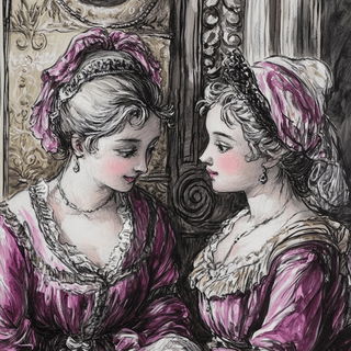 Cryoveil style, Midjourney V6.1: classical 18th-century oil painting