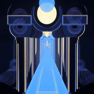 Ocheromontage style, Midjourney V6.1: creative pattern composition