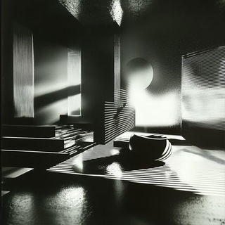 Glyphscape style, Midjourney V6.1: abstract 3D render