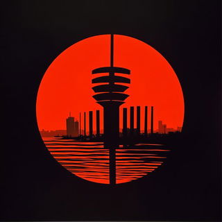 Glyphscape style, Midjourney V6.1: bold minimalist logo design for Istanbul city municipal services