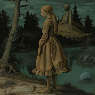 Cypress Tension style, Midjourney V6.1: retro fairy-tale illustration