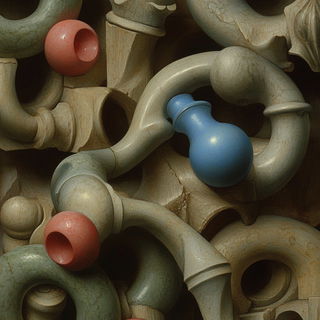 Cypress Tension style, Midjourney V6.1: creative pattern composition