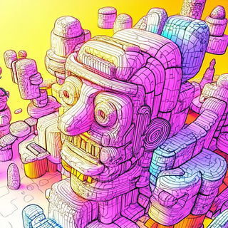 Bioluxure style, Midjourney V6.1: abstract 3D render