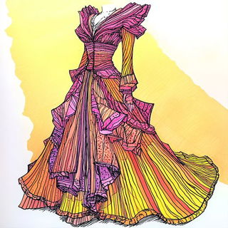 Bioluxure style, Midjourney V6.1: haute-couture fashion outfit