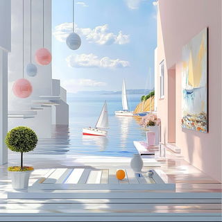 Inklimn style, Midjourney V6.1: abstract 3D render