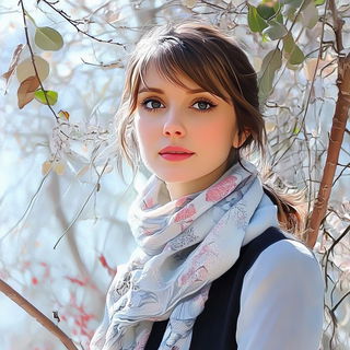 Inklimn style, Midjourney V6.1: photographic portrait of female protagonist