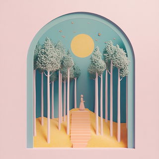 Cinemachthonic style, Midjourney V6.1: retro fairy-tale illustration