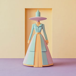 Cinemachthonic style, Midjourney V6.1: haute-couture fashion outfit