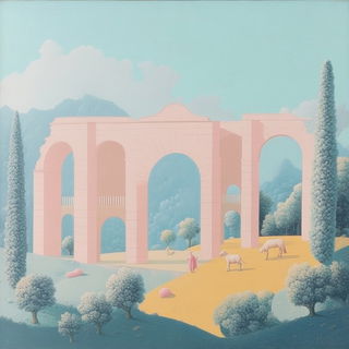 Cinemachthonic style, Midjourney V6.1: classical 18th-century oil painting