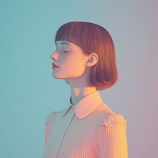 Cinemachthonic style, Midjourney V6.1: photographic portrait of female protagonist