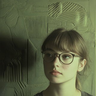 Cloudburst Resist style, Midjourney V6.1: photographic portrait of female protagonist