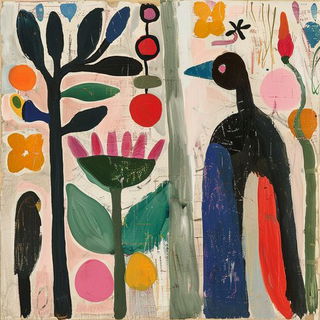 Pastelocopy style, Midjourney V6.1: traditional folk art