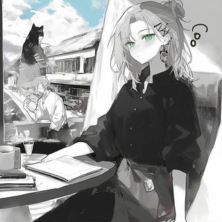 Briar Gauge style, Midjourney V6.1: black-and-white manga comic strip