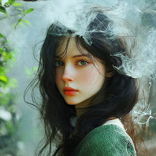 Briar Gauge style, Midjourney V6.1: photographic portrait of female protagonist
