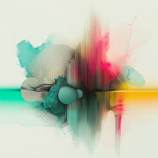 Keshimori style, Midjourney V6.1: abstract 3D render