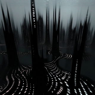 Contourwash style, Midjourney V6.1: megacity with futuristic bioarchitecture
