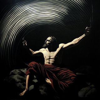 Contourwash style, Midjourney V6.1: classical 18th-century oil painting