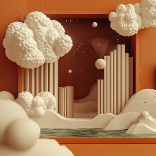 Inkwood Panoramix style, Midjourney V6.1: abstract 3D render