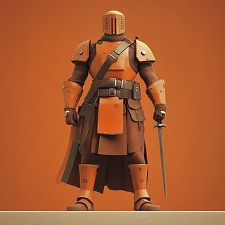 Inkwood Panoramix style, Midjourney V6.1: concept art character design of retropunk steam knight