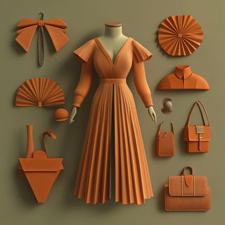 Inkwood Panoramix style, Midjourney V6.1: haute-couture fashion outfit