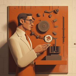 Inkwood Panoramix style, Midjourney V6.1: editorial illustration for popular scientific magazine cover