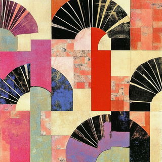 Blackbird Aquatint style, Midjourney V6.1: creative pattern composition