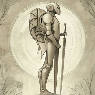 Fogcut style, Midjourney V6.1: concept art character design of retropunk steam knight