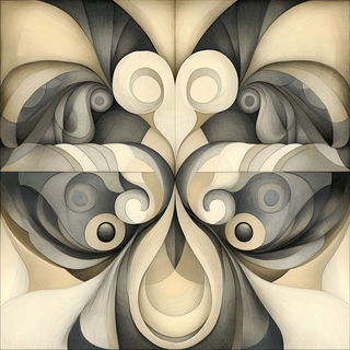 Fogcut style, Midjourney V6.1: creative pattern composition