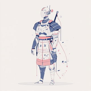 Pilgrimstrata style, Midjourney V6.1: concept art character design of retropunk steam knight