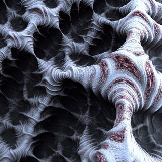 Ruinmigration style, Midjourney V6.1: abstract 3D render