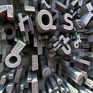 Ruinmigration style, Midjourney V6.1: typographic composition with large letters