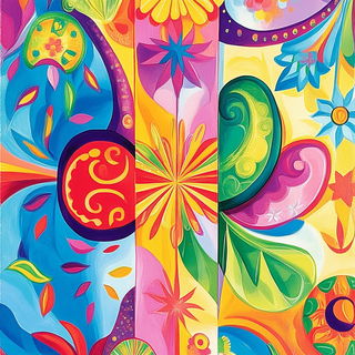 Cryobotanical Iconography style, Midjourney V6.1: creative pattern composition