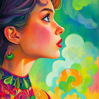 Cryobotanical Iconography style, Midjourney V6.1: photographic portrait of female protagonist