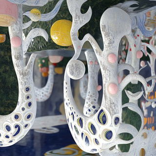 Refractive Wilds style, Midjourney V6.1: abstract 3D render