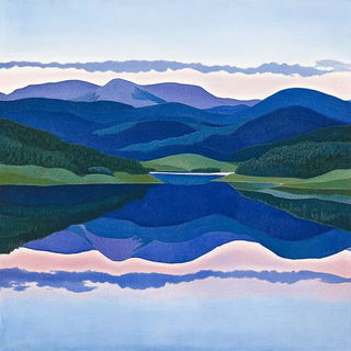 Refractive Wilds style, Midjourney V6.1: realistic landscape photograph of quiet dawn
