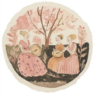 Copperclock Cutouts style, Midjourney V6.1: classical 18th-century oil painting