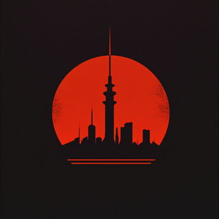 Lavender Fault Optics style, Midjourney V6.1: bold minimalist logo design for Istanbul city municipal services
