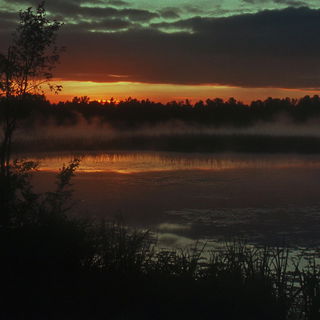 Lavender Fault Optics style, Midjourney V6.1: realistic landscape photograph of quiet dawn