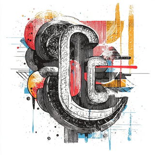 Majlis Neon style, Midjourney V6.1: typographic composition with large letters