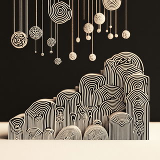 Cloudscarab style, Midjourney V6.1: abstract 3D render