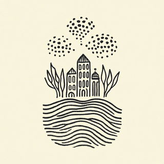 Cloudscarab style, Midjourney V6.1: bold minimalist logo design for Istanbul city municipal services