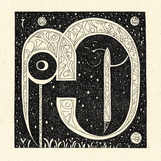 Cloudscarab style, Midjourney V6.1: typographic composition with large letters