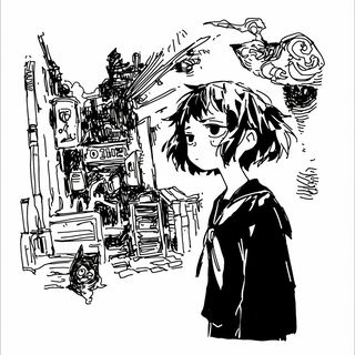 Scarlet Scarab Gardens style, Midjourney V6.1: black-and-white manga comic strip