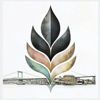 Skyrail Chromyth style, Midjourney V6.1: bold minimalist logo design for Istanbul city municipal services