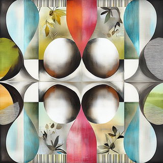 Skyrail Chromyth style, Midjourney V6.1: creative pattern composition