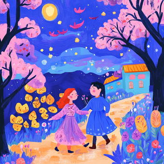 Ruincut style, Midjourney V6.1: traditional folk art